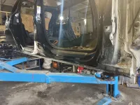 Порог со стойкой правый Audi Q7 (4L)