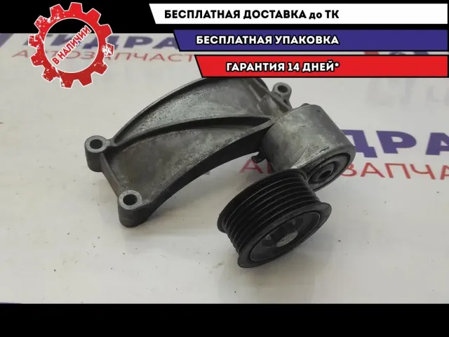 Кронштейн генератора (с натяжителем приводного ремня) Audi A6 06E903143D. Ролик под замену.