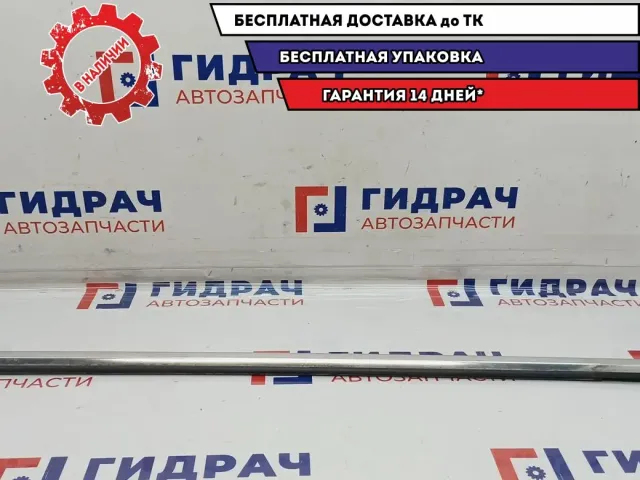 Накладка стекла переднего левого Audi A8 4E0853283E. Хром. Дефект.