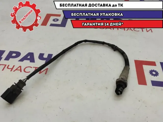 Датчик кислородный/Lambdasonde Audi Q7 022906262CE. 4 контакта, черный разъем.