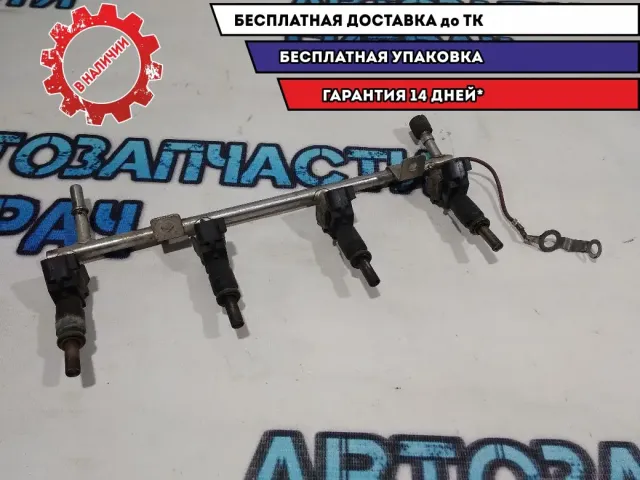 Рейка топливная (рампа) Chevrolet Aveo T300 55572478 Отличное состояние С форсунками.