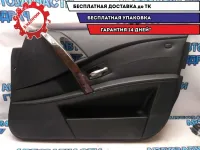 Обшивка двери передней правой BMW 530I E60 51417076764 Хорошее состояние Дефект накладки.