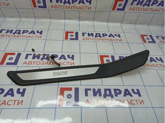 Накладка порога задняя левая внутренняя BMW 7-Series (F02) 51478046291. С подсветкой.