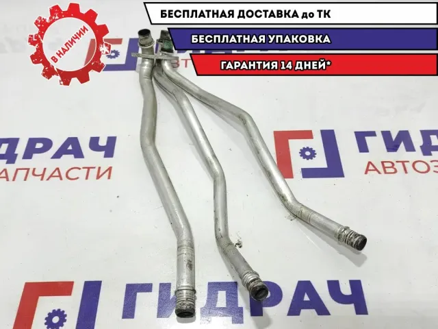 Патрубок отопителя BMW X5 64118385564. Тройной.