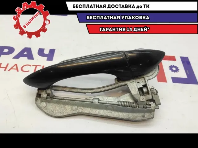 Ручка двери передней наружная правая BMW X5 . С кронштейном, царапины.