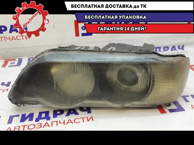 Фара левая BMW X5 63126930215. Дефекты, состояние удовлетворительное.