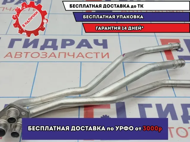Патрубок отопителя BMW X5 (E53) 64118385564. Тройной.