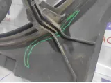 Вентилятор радиатора BMW X6 (E71) 17428618242. 400W, дефект диффузора.