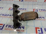 Коллектор выпускной Chery indiS 473H1008111. С катализатором.