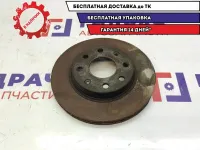 Диск тормозной передний Chevrolet Aveo 96471274. Выработка.
