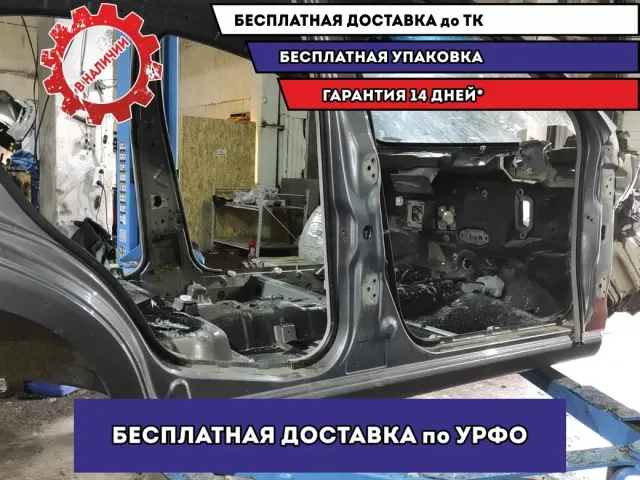 Порог со стойкой правый Chevrolet Aveo. Вмятина.