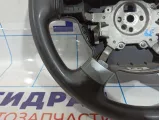 Рулевое колесо Chevrolet Aveo Т250 96875275. Потертости.