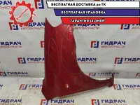Крыло переднее правое Chevrolet Aveo 96476684. Вмятины, коррозия.