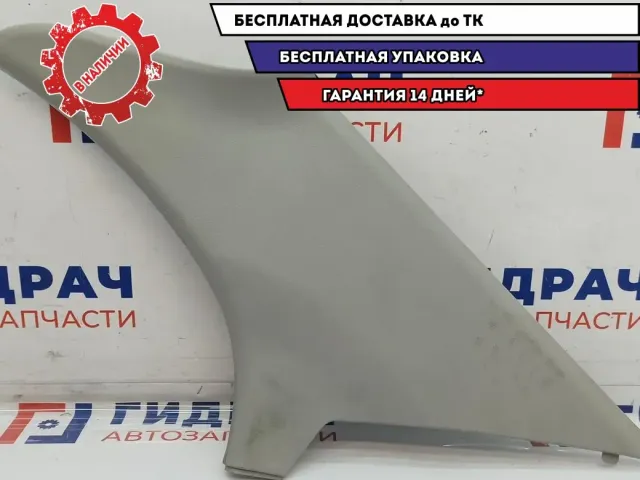Обшивка стойки задняя правая верхняя Chevrolet Aveo T250 96650236. Потертость.