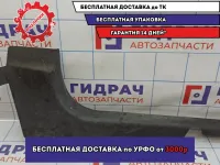 Накладка порога переднего правого Chevrolet Aveo (T300) 95470306. Внутренняя.Потертости.