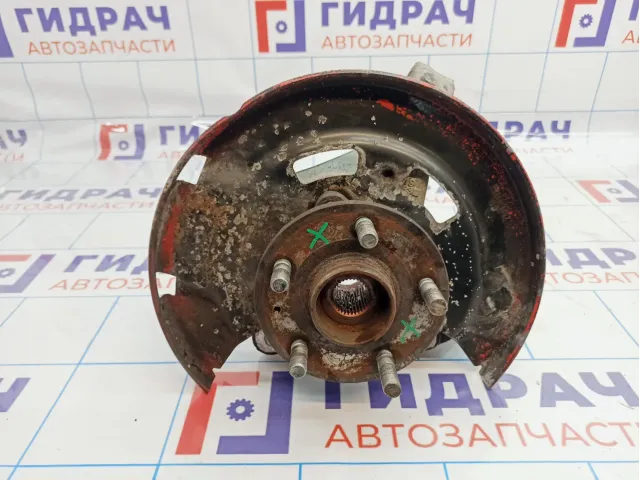 Кулак поворотный передний правый Chevrolet Cruze (J300) 13319481. Ступичный под замену. Дефект.