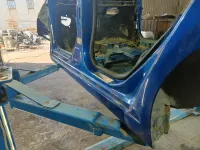 Порог со стойкой левый Chevrolet Cruze (J300) 95218139. Ремонтировался.