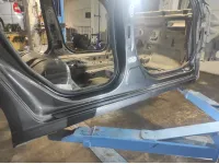 Порог со стойкой правый Chevrolet Cruze 96845049. Дефекты.