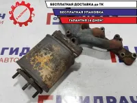 Коллектор выпускной Chevrolet Lacetti 96481526. В сборе. Без катализатора.