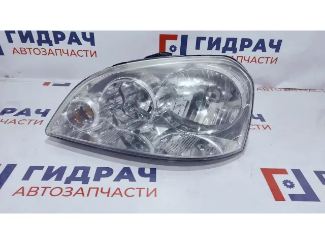 Фара левая Chevrolet Lacetti 96425285. Дефект. Трещина на стекле.