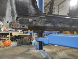 Порог с центральной стойкой левый Ford Kuga (CBS) . Коррозия.
