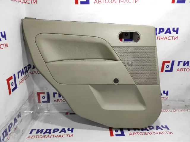 Обшивка двери задней левой Ford Fiesta (Mk VI) 1487390. Под механический стеклоподъемник.