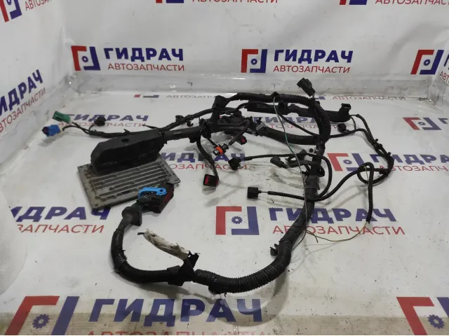 Блок управления двигателем Ford Focus 2 7M5112A650BBC. В сборе с проводкой.Дефект разъема.