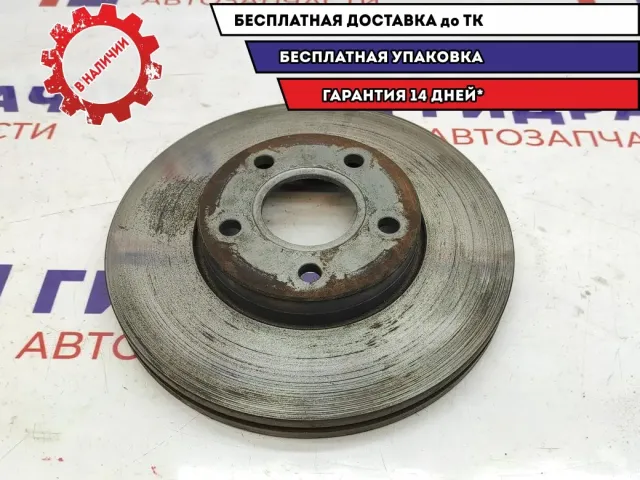 Диск тормозной передний Ford Focus 3. Аналог. Вентилируемый.