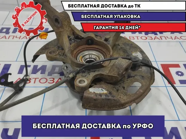 Кулак поворотный передний правый Geely MK 1014001998. С датчиком ABS.