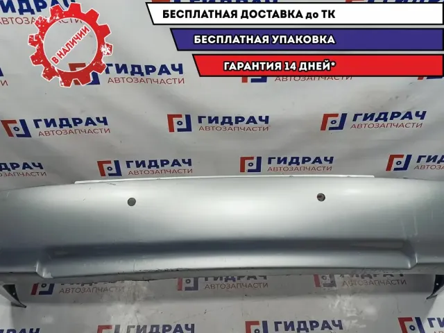 Бампер задний Hyundai Accent 2 86610-25000. Отверстия под датчики парковки. Дефект.