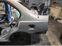 Крыло заднее левое Hyundai Accent 2 . Дефект.Ремонтировалась.