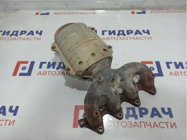 Коллектор выпускной Hyundai Accent 2 . Без катализатора.