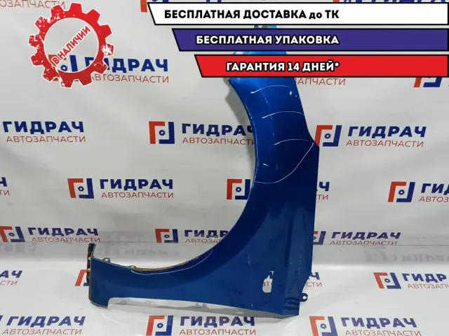 Крыло переднее левое Hyundai Solaris 2 66311-F9000. Ремонтировалось, есть шпаклевка.