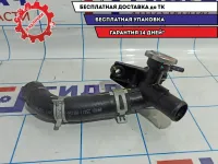 Патрубок радиатора Hyundai Solaris 2 25411-H5050. В сборе с тройником.
