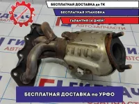 Коллектор выпускной Hyundai Solaris 2 28500-2BSB2. С катализатором.