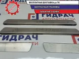 Накладки порога Hyundai Solaris 2 . Комплект.