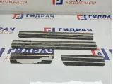 Накладки порога Hyundai Solaris 2 . Комплект.