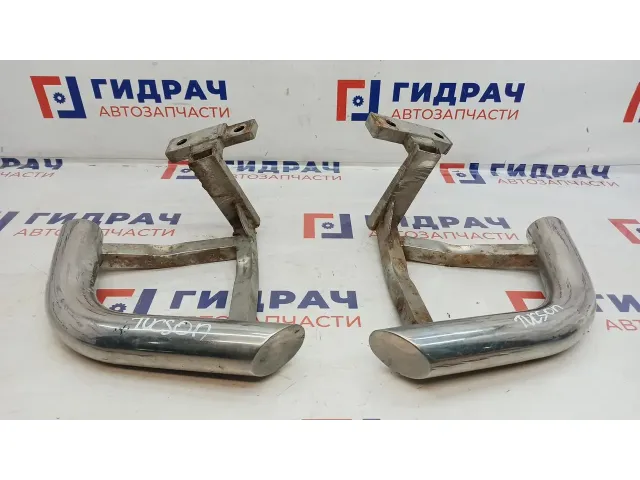 Комплект защиты заднего бампера Hyundai Tucson .