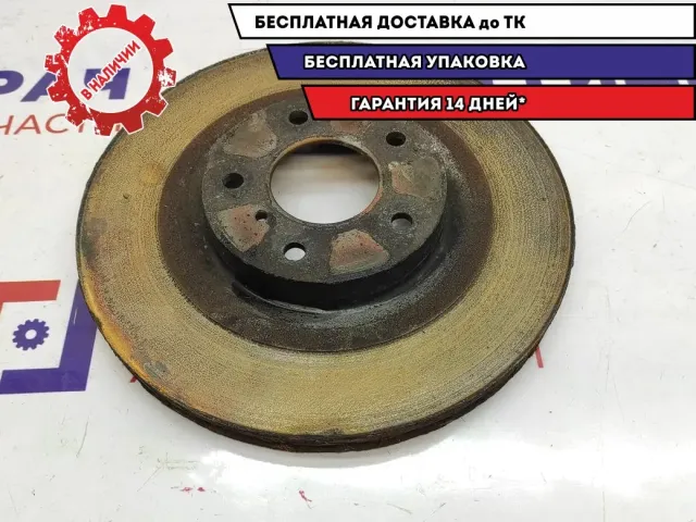 Диск тормозной передний вентилируемый Infiniti M35 40206-EG000. Выработка.