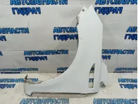 Крыло переднее левое Kia Rio 3 66311-4Y000. Царапина, коррозия.