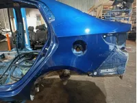 Крыло заднее левое Kia Rio 3 71503-4YC00. Царапины,вмятина, красилась верхняя часть.