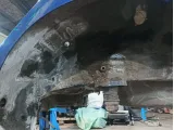 Крыло заднее левое Kia Rio 3 71503-4YC00. Царапины,вмятина, красилась верхняя часть.
