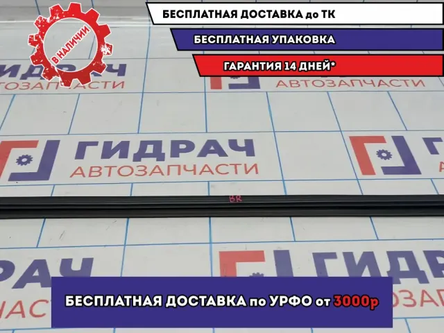 Уплотнитель стекла заднего правого Kia Soul 2 (PS) 83241-B2000. Внутренняя.