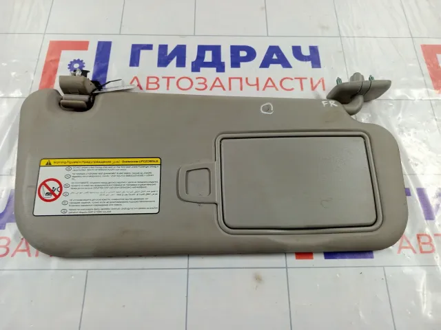 Козырек солнцезащитный правый Kia Soul 852202K600QW