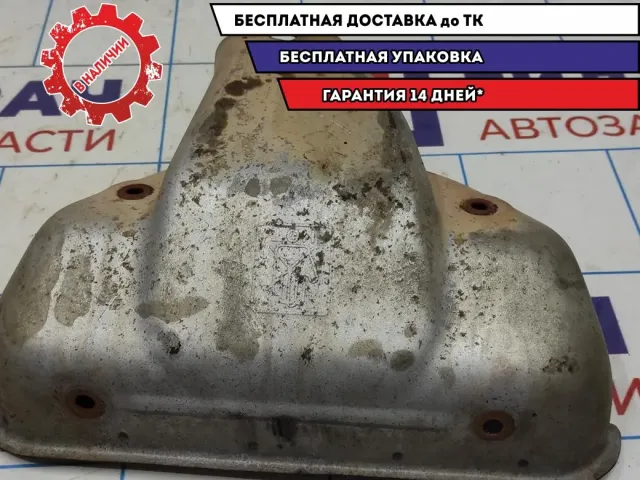 Экран тепловой выпуского коллектора Kia Spectra .