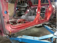 Порог со стойкой левый Lada Granta