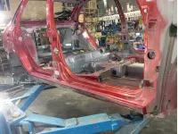 Порог со стойкой правый Lada Granta