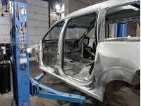 Порог со стойкой левый Lada Largus