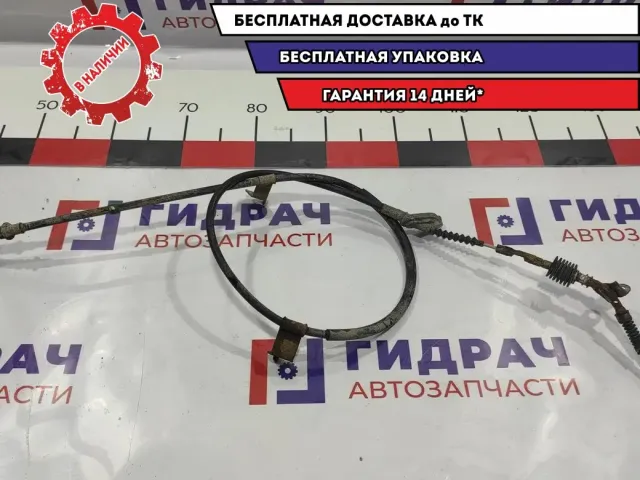 Трос стояночного тормоза левый Mazda CX-7 EG21-44-420E. Спилено ушко крепления.