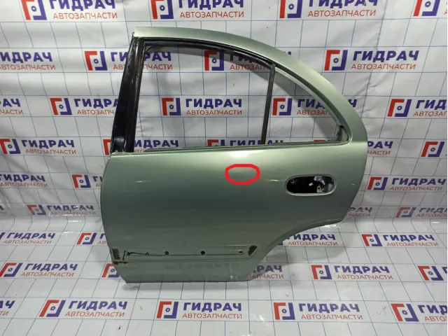 Дверь задняя левая Nissan Almera Classic (B10) . Вмятина. Коррозия.